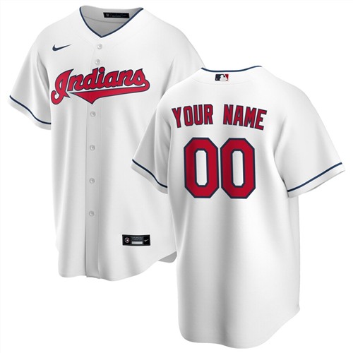 Men's Cleveland Indians ACTIVE PLAYER Custom Stitched Jersey